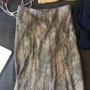 Leopard slip skirt